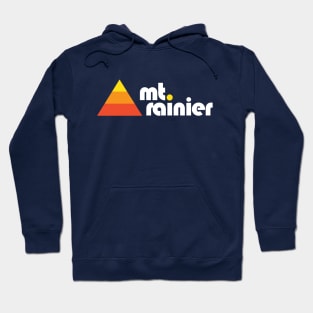 Mt Rainier Washington Retro Hoodie